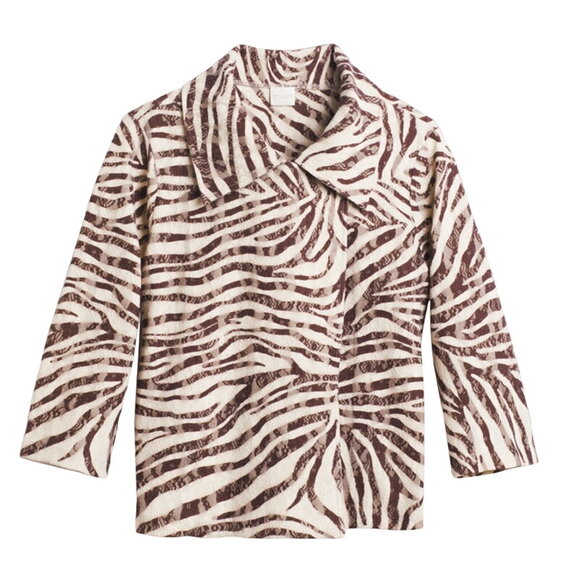 Chico's Zee Zebra-Print Cardigan Women's L - Picture 1 of 9